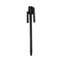 Pamex DD0246BL Door Saver II Hinge Pin Door Stop Matte Black Finish Sparrow Supply