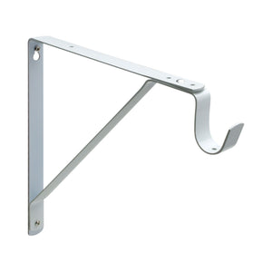 Pamex DD0633WC Heavy Duty Fixed Shelf and Rod Support Bracket White Finish Sparrow Supply