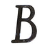 Pamex DD0740BBL 4" Zinc Nail On House Letter B Matte Black Finish Sparrow Supply