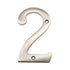 Pamex DD074S2SN 4" Heavy Duty House Number # 2 Satin Nickel Finish Sparrow Supply