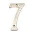 Pamex DD074S7SN 4" Heavy Duty House Number # 7 Satin Nickel Finish Sparrow Supply