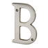 Pamex DD074SBSN 4" Heavy Duty House Letter B Satin Nickel Finish Sparrow Supply