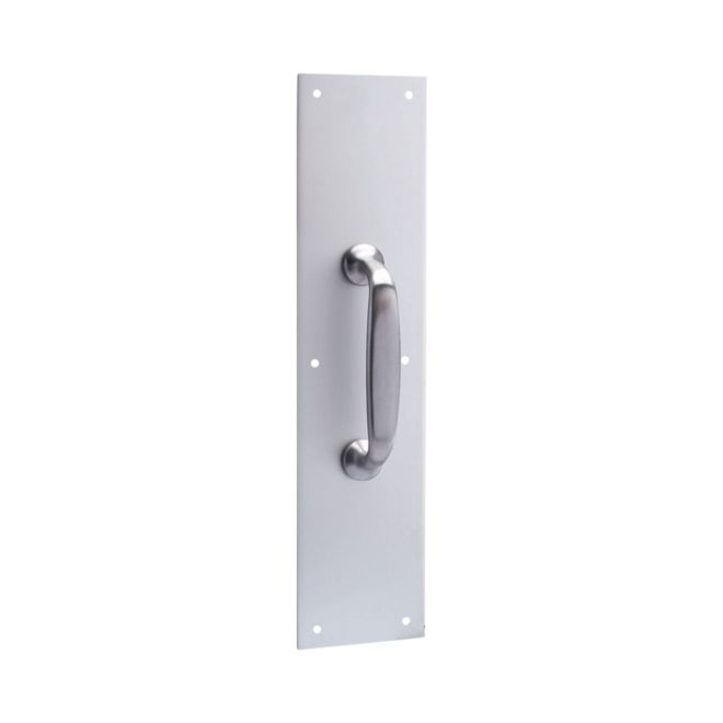 Pamex DD0920135SN 3-1/2" x 15" Solid Brass Pull Plate Satin Nickel Finish Sparrow Supply