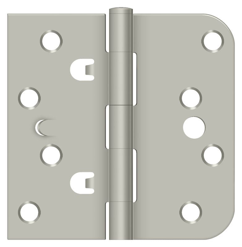 Deltana DE44058TT15 4" x 4" x 5/8" x SQ Hinge; Satin Nickel Finish Sparrow Supply
