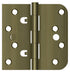 Deltana DE44058TT5 4" x 4" x 5/8" x SQ Hinge; Antique Brass Finish Sparrow Supply