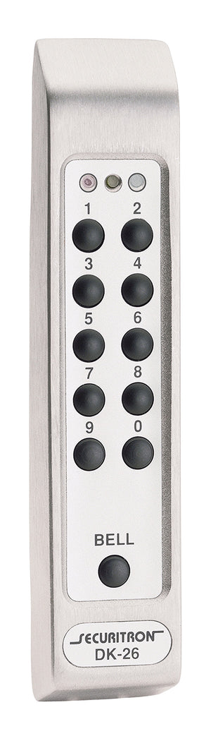 Securitron DK26PSS Readers, Keypads, Controllers - Satin Stainless Sparrow Supply