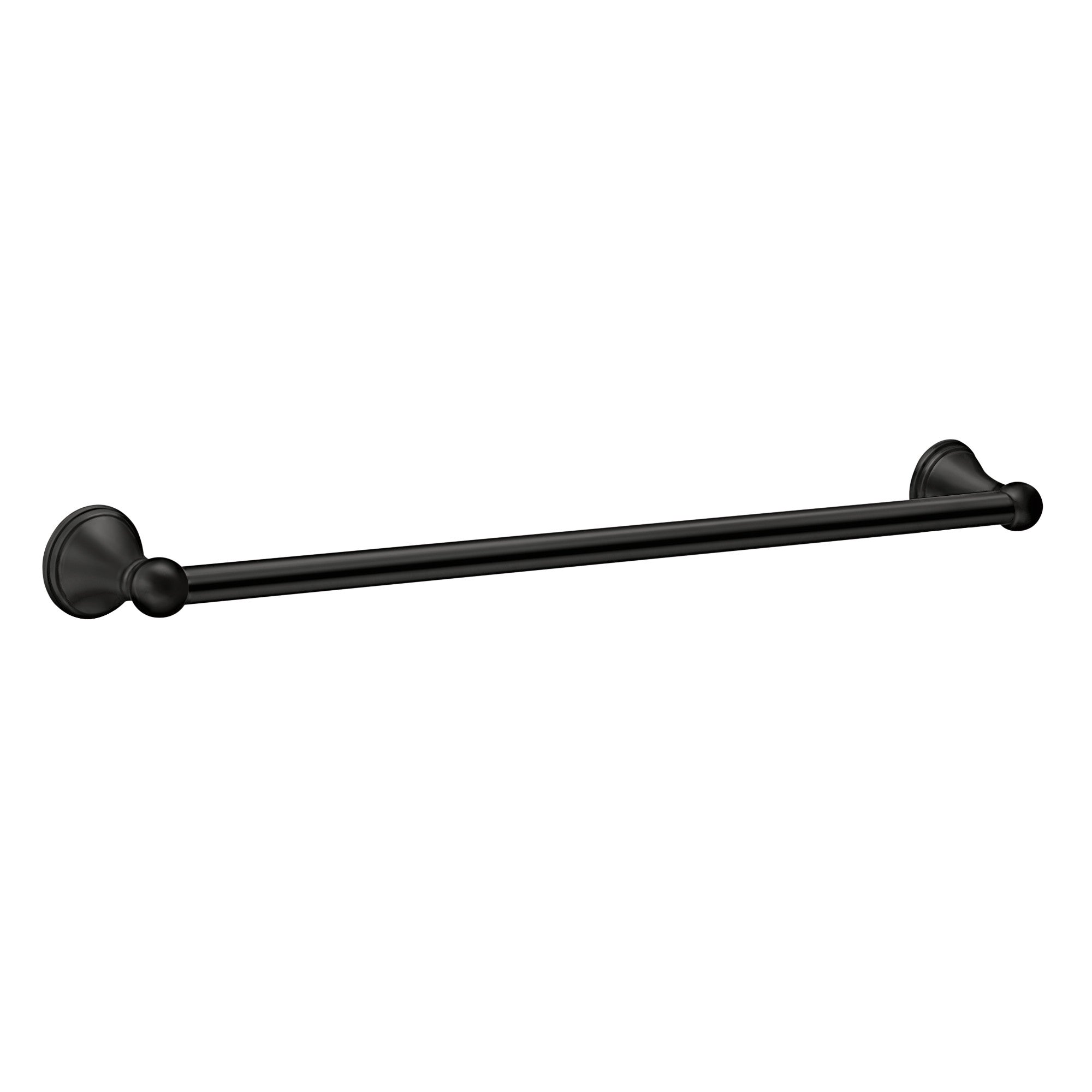 Moen DN8424BL Preston 24" Towel Bar Matte Black Finish Sparrow Supply