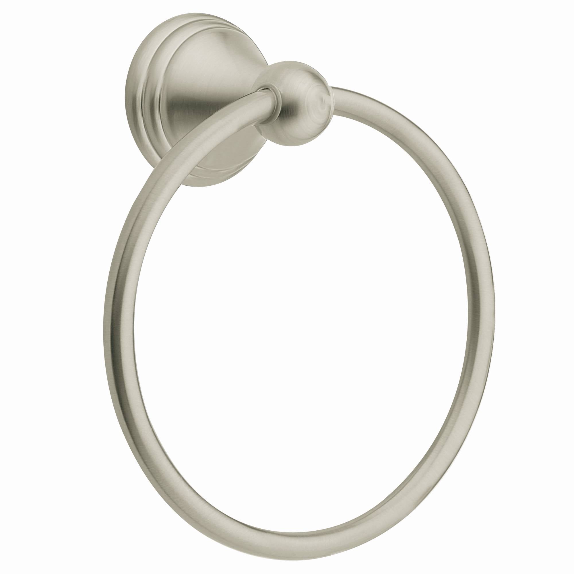 Moen DN8486BN Preston Towel Ring Brushed Nickel Finish Sparrow Supply