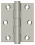 Deltana DSB3025U15 3" x 2-1/2" Screen Door Hinge; Satin Nickel Finish Sparrow Supply