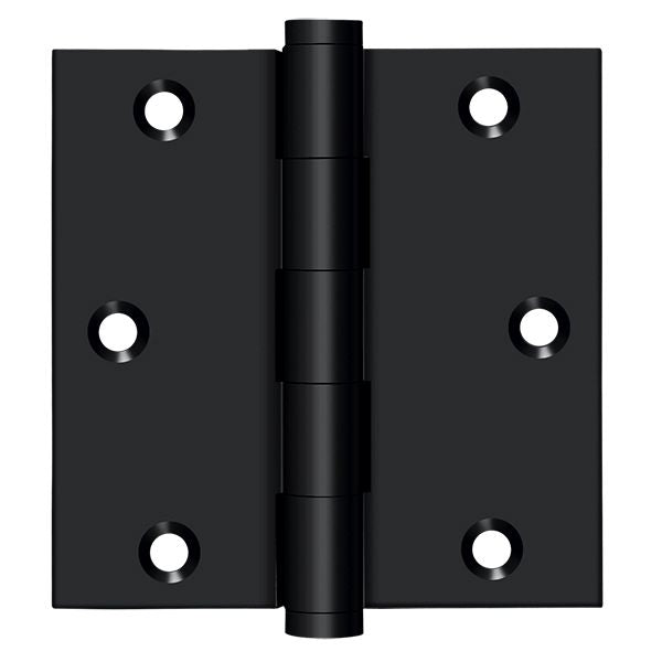 Deltana DSB3519 3-1/2" x 3-1/2" Square Hinge; Black Finish Sparrow Supply