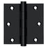 Deltana DSB3519 3-1/2" x 3-1/2" Square Hinge; Black Finish Sparrow Supply