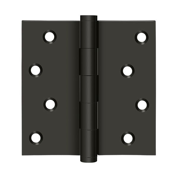 Deltana DSB410B-RZ 4" x 4" Square Hinge Residential / Zig-Zag; Oil Rubbed Bronze Finish Sparrow Supply