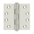 Deltana DSB414 4" x 4" Square Hinge; Bright Nickel Finish