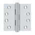 Deltana DSB426 4" x 4" Square Hinge; Bright Chrome Finish Sparrow Supply