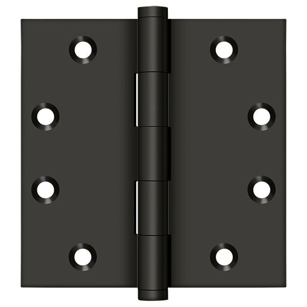 Deltana DSB4510B 4-1/2" x 4-1/2" Square Hinge; Oil Rubbed Bronze Finish Sparrow Supply