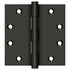Deltana DSB4510B 4-1/2" x 4-1/2" Square Hinge; Oil Rubbed Bronze Finish Sparrow Supply