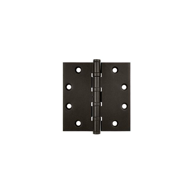 Deltana DSB45NB10B 4-1/2" x 4-1/2" Square Hinge; Ball Bearings; Oil Rubbed Bronze Finish Sparrow Supply