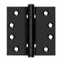 Deltana DSB4NB19 4" x 4" Square Hinge; Ball Bearings; Black Finish Sparrow Supply