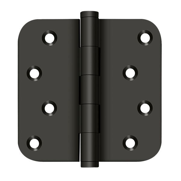 Deltana DSB4R510B-RZ 4" x 4" x 5/8" Radius Hinge / Zig-Zag; Oil Rubbed Bronze Finish Sparrow Supply