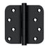 Deltana DSB4R519-RZ 4" x 4" x 5/8" Radius Hinge / Zig-Zag; Black Finish Sparrow Supply