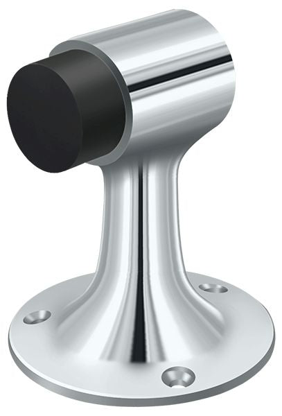 Deltana DSF3225U26 Floor Mount; Bumper; Heavy Duty; Bright Chrome Finish