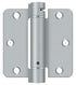 Deltana DSH35R426D 3-1/2" x 3-1/2" x 1/4" Spring Hinge; Satin Chrome Finish Sparrow Supply