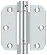 Deltana DSH35R526 3-1/2" x 3-1/2" x 5/8" Spring Hinge; Bright Chrome Finish Sparrow Supply
