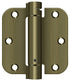 Deltana DSH35R55 3-1/2" x 3-1/2" x 5/8" Spring Hinge; Antique Brass Finish Sparrow Supply