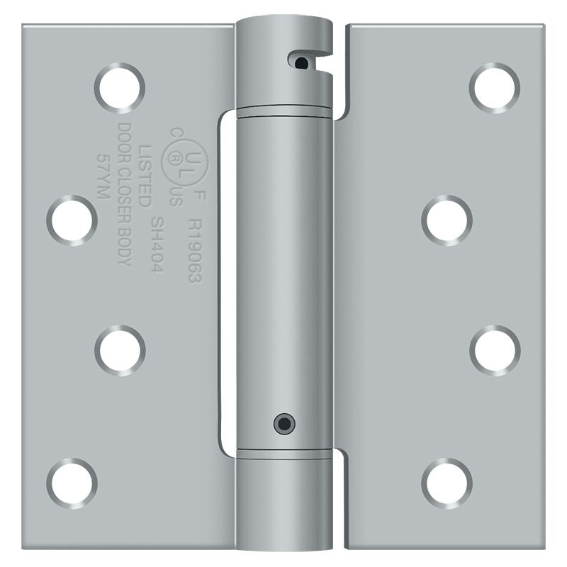 Deltana DSH44U Spring Hinges - Satin Chrome Sparrow Supply