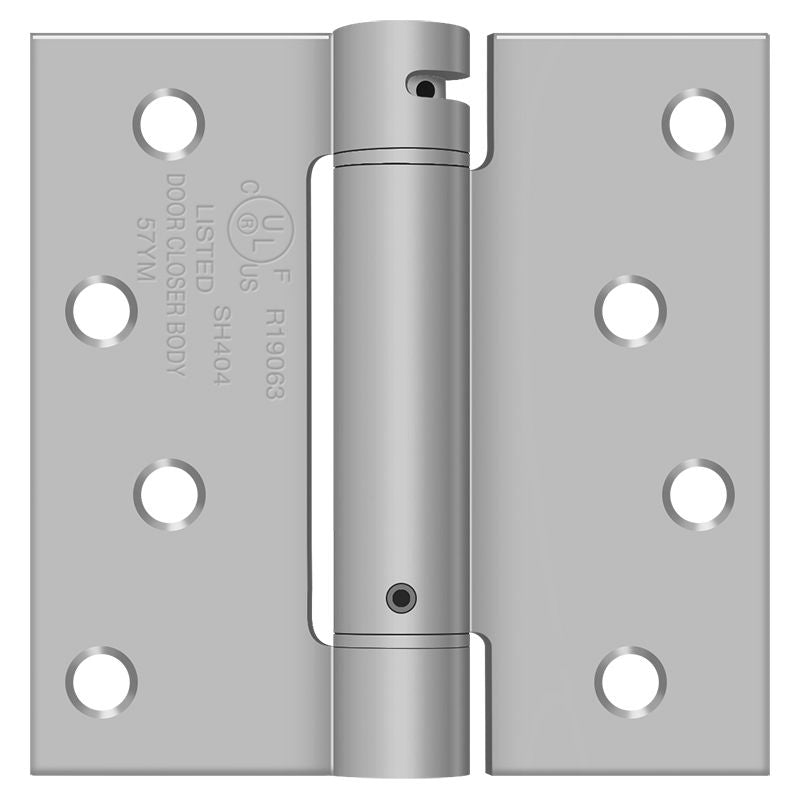 Deltana DSH44U32 Spring Hinges - Satin Stainless Sparrow Supply
