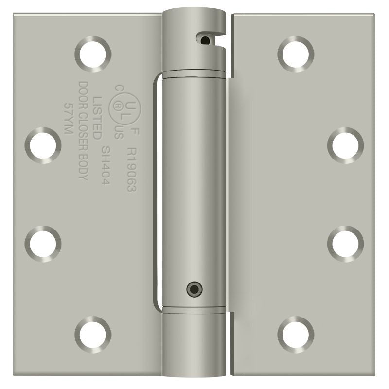 Deltana DSH45U15 Spring Hinges - Satin Nickel Sparrow Supply