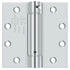 Deltana DSH45U26 4-1/2" x 4-1/2" Spring Hinge; Bright Chrome Finish