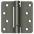 Deltana DSH4R415A 4" x 4" x 1/4" Spring Hinge; Antique Nickel Finish Sparrow Supply
