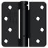 Deltana DSH4R41B 4" x 4" x 1/4" Spring Hinge; Flat Black Finish Sparrow Supply
