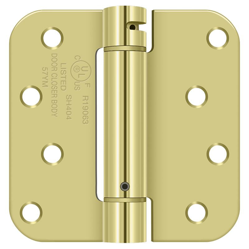 Deltana DSH4R53 Spring Hinges - Brass Sparrow Supply