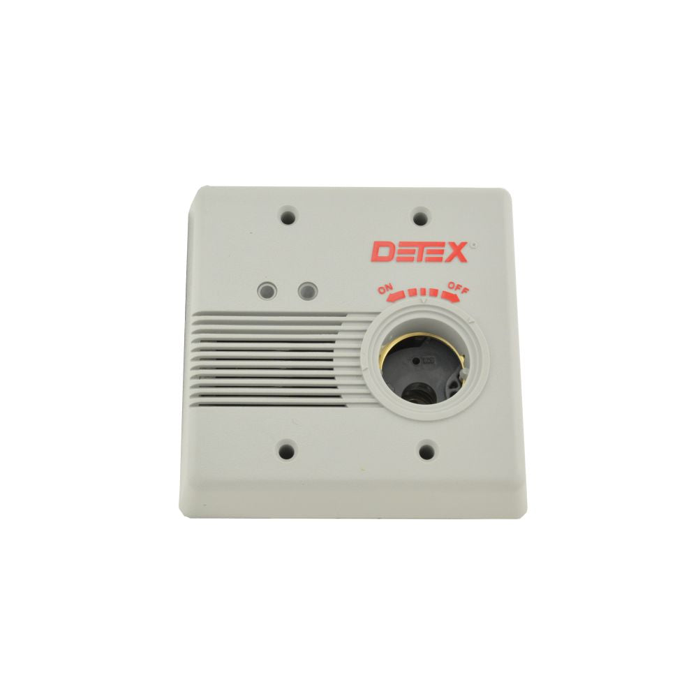 Detex EAX2500S Surface Mount AC / DC Powered Alarm Gray Finish Sparrow Supply