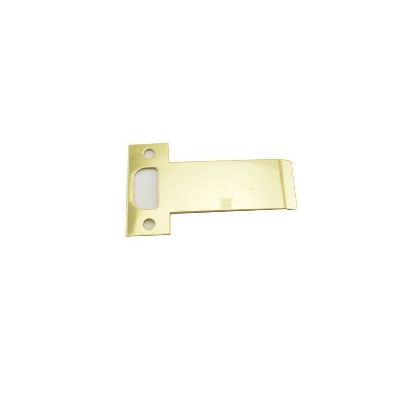 Don-Jo ETS104605 2-3/4" T Strike with 4" Extended Lip Bright Brass Finish Sparrow Supply
