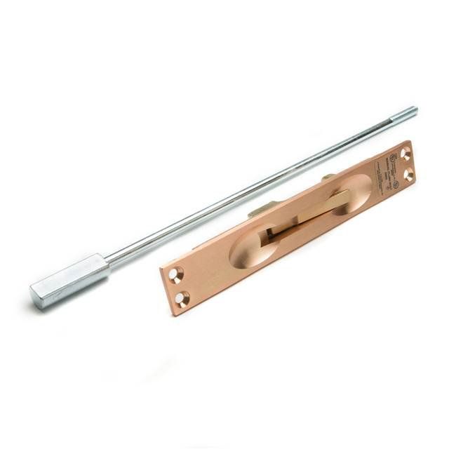 Ives Commercial FB45810 12" Manual Flush Bolt for Metal Door with 1" Width Satin Bronze Finish