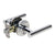 Pamex FLT208C Mira Lever with Round Rose Privacy Lockset Grade 3 Bright Chrome Finish Sparrow Supply