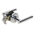 Pamex FLT208C Mira Lever with Round Rose Privacy Lockset Grade 3 Bright Chrome Finish Sparrow Supply