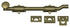 Deltana FPG105 10" Surface Bolt with Offset; Heavy Duty; Antique Brass Finish Sparrow Supply