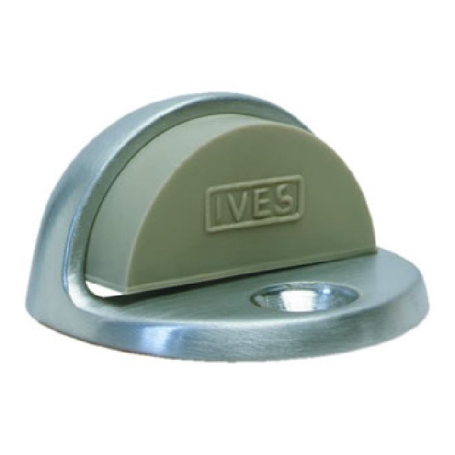 Ives Commercial FS43626D Solid Brass 1" Floor Dome Stop Satin Chrome Finish Sparrow Supply