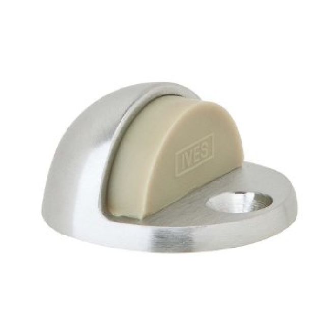 Ives Commercial FS43628 Aluminum 1" Floor Dome Stop Aluminum Finish Sparrow Supply