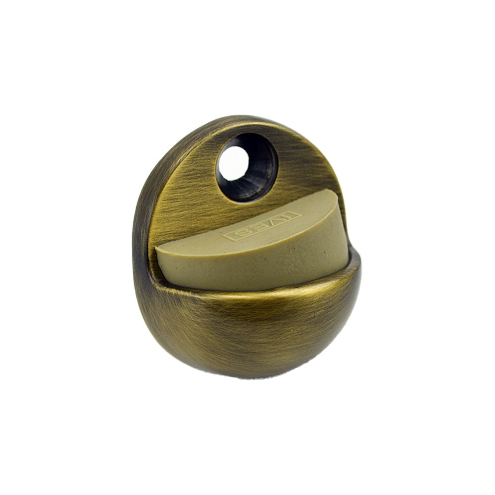 Ives Commercial FS4365 Solid Brass 1" Floor Dome Stop Antique Brass Finish Sparrow Supply