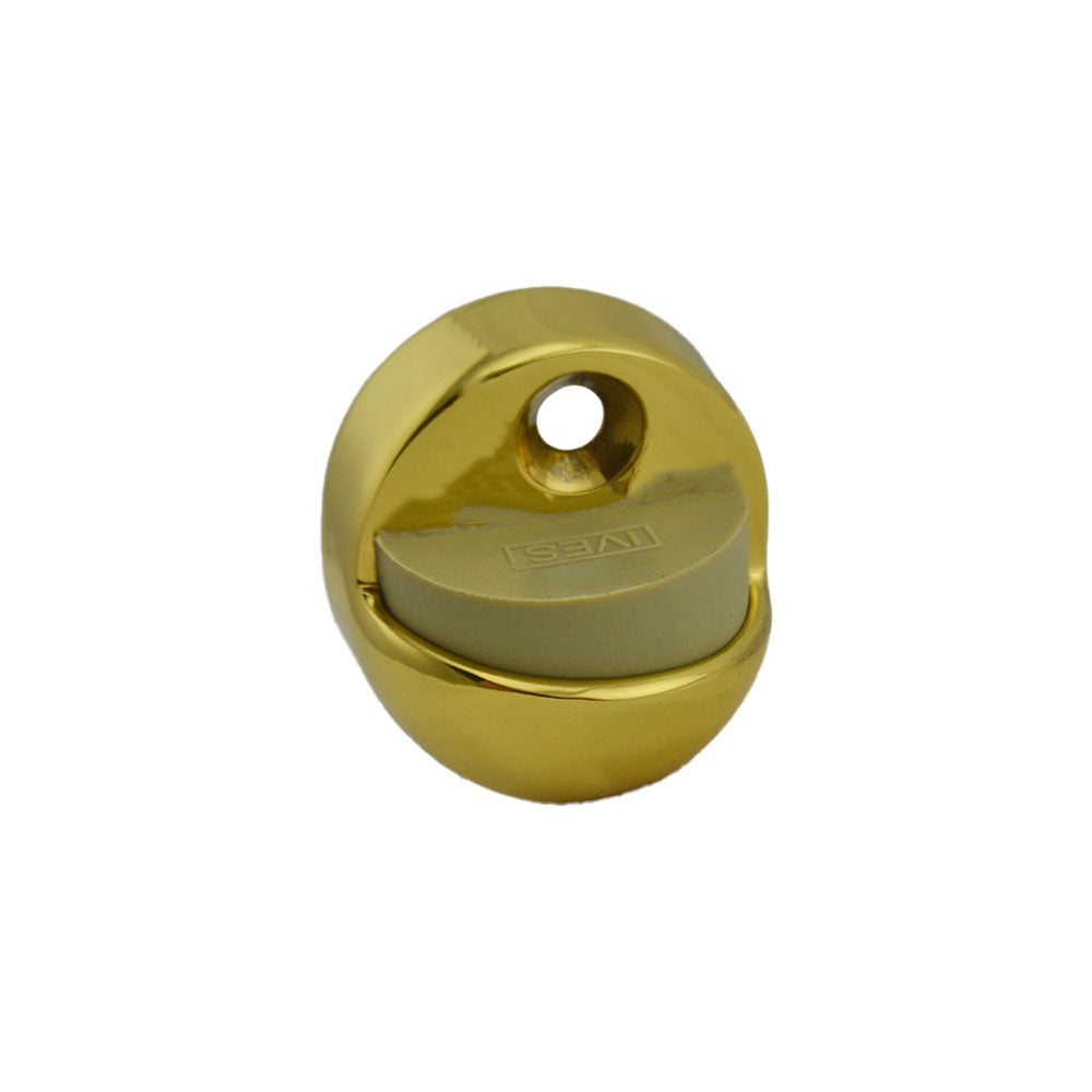 Ives Commercial FS4383 Solid Brass 1-3/8" Floor Dome Stop Bright Brass Finish Sparrow Supply