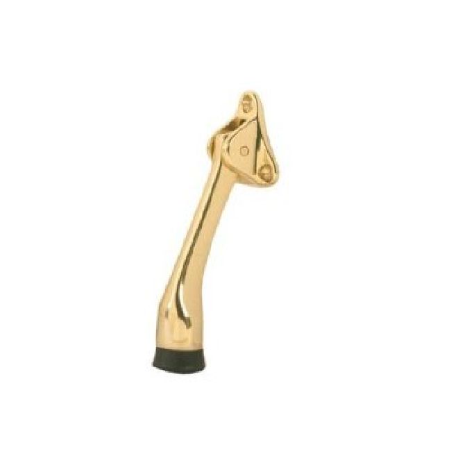 Ives Commercial FS4553AL Aluminum 4" Kick Down Door Holder Bright Brass Finish Sparrow Supply