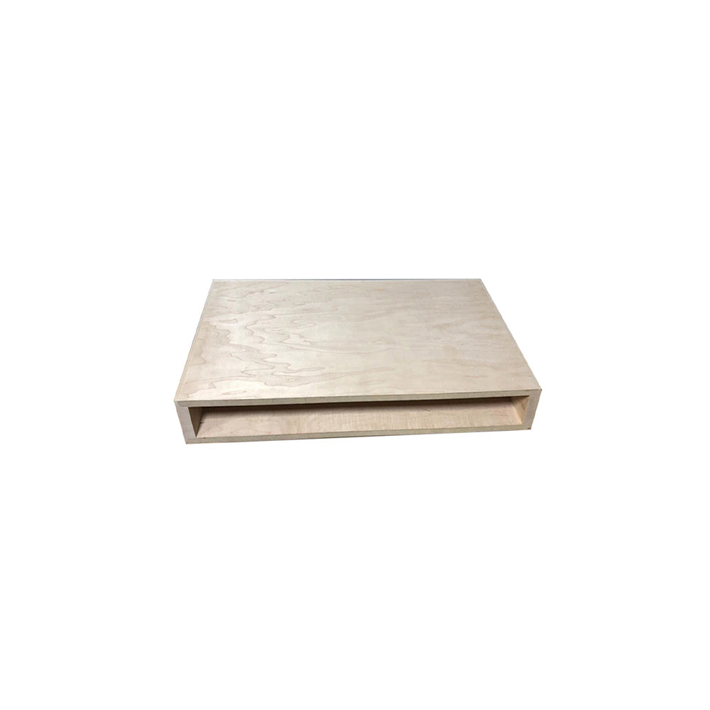 Pride Industrial FSM1012 10" x 12" Floating Maple Shelf with Two Brackets and Fasteners