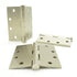 Pamex H4500RSN 4-1/2" x 4-1/2" Square Corner Plain Bearing Hinge Satin Nickel Finish Sparrow Supply