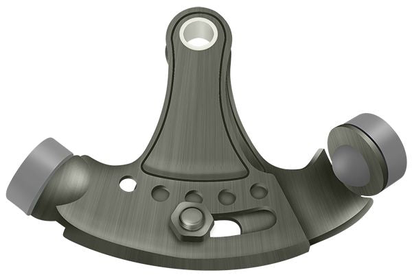 Deltana HPA69U15A Hinge Pin Stop; Hinge Mounted; Adjustable; Antique Nickel Finish Sparrow Supply