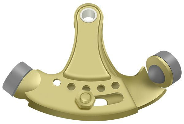 Deltana HPA69U3 Hinge Pin Stop; Hinge Mounted; Adjustable; Bright Brass Finish Sparrow Supply